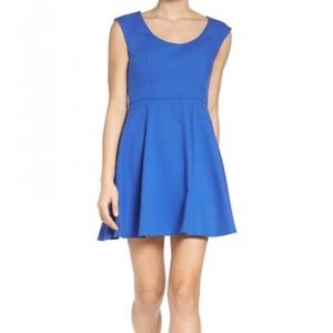 French Connection Whisper Light Dress size 8 blue